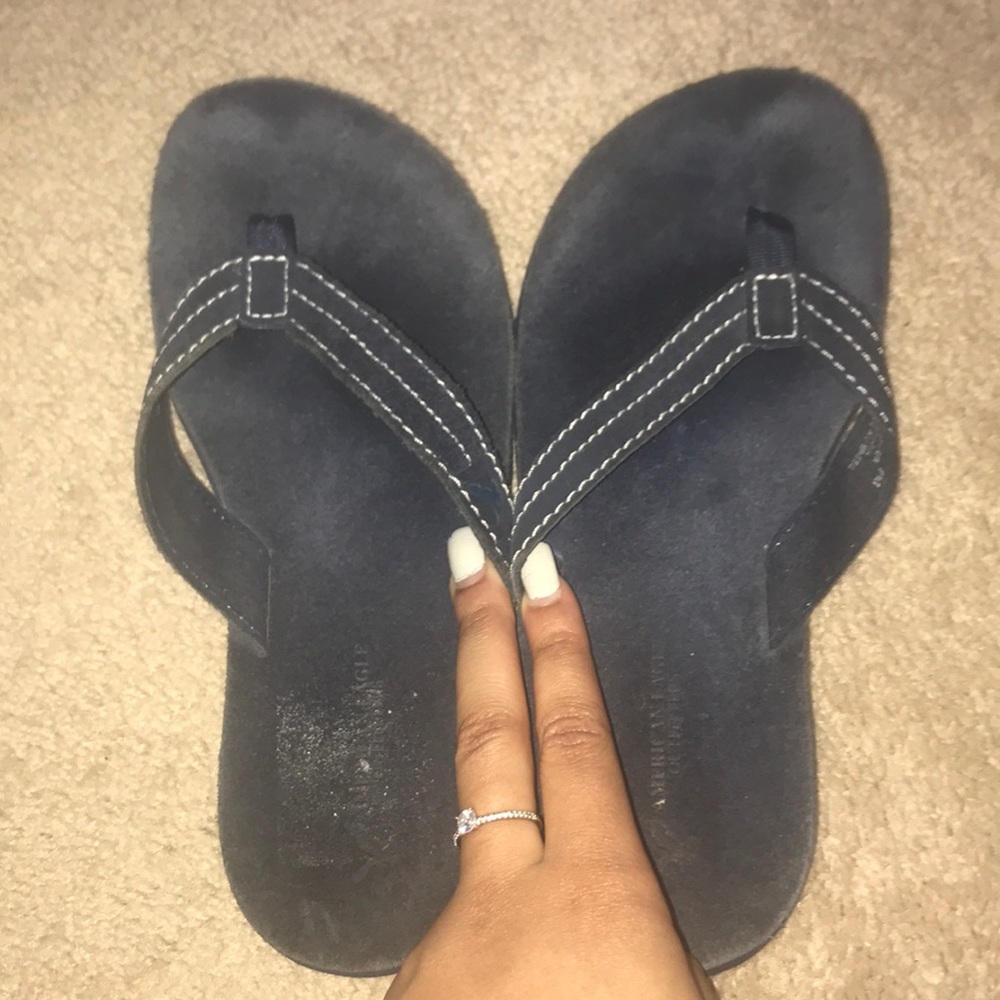 Navy blue slippers